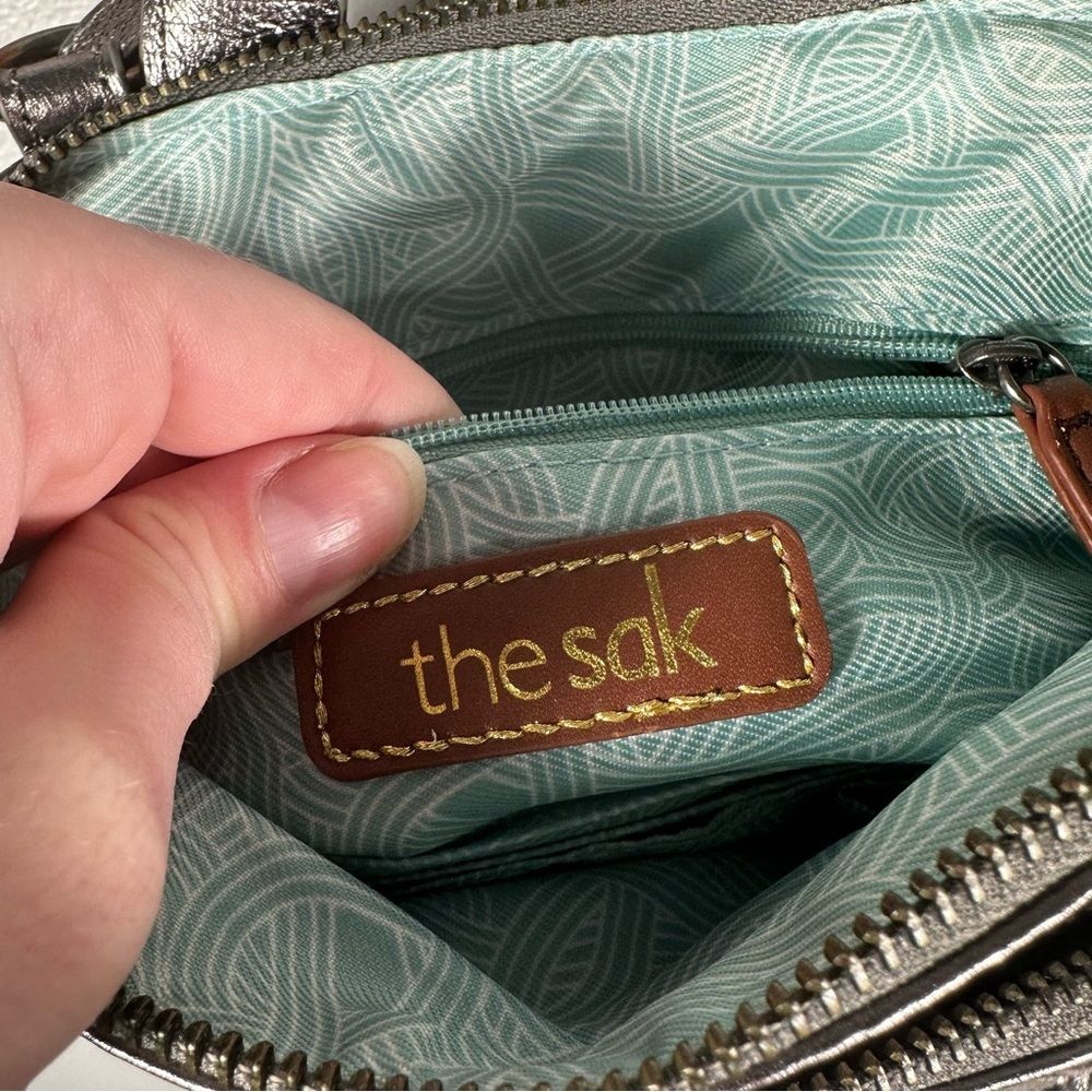 The Sak Graphite Metal Loyola Leather Convertible Purse Backpack NWT One Size - Picture 6 of 14